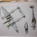 Lockhead P 38J 15 USA 1944 A4 Photo Print