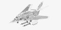 Lockheed F 117 Nighthawk cutaway A4 Photo Print