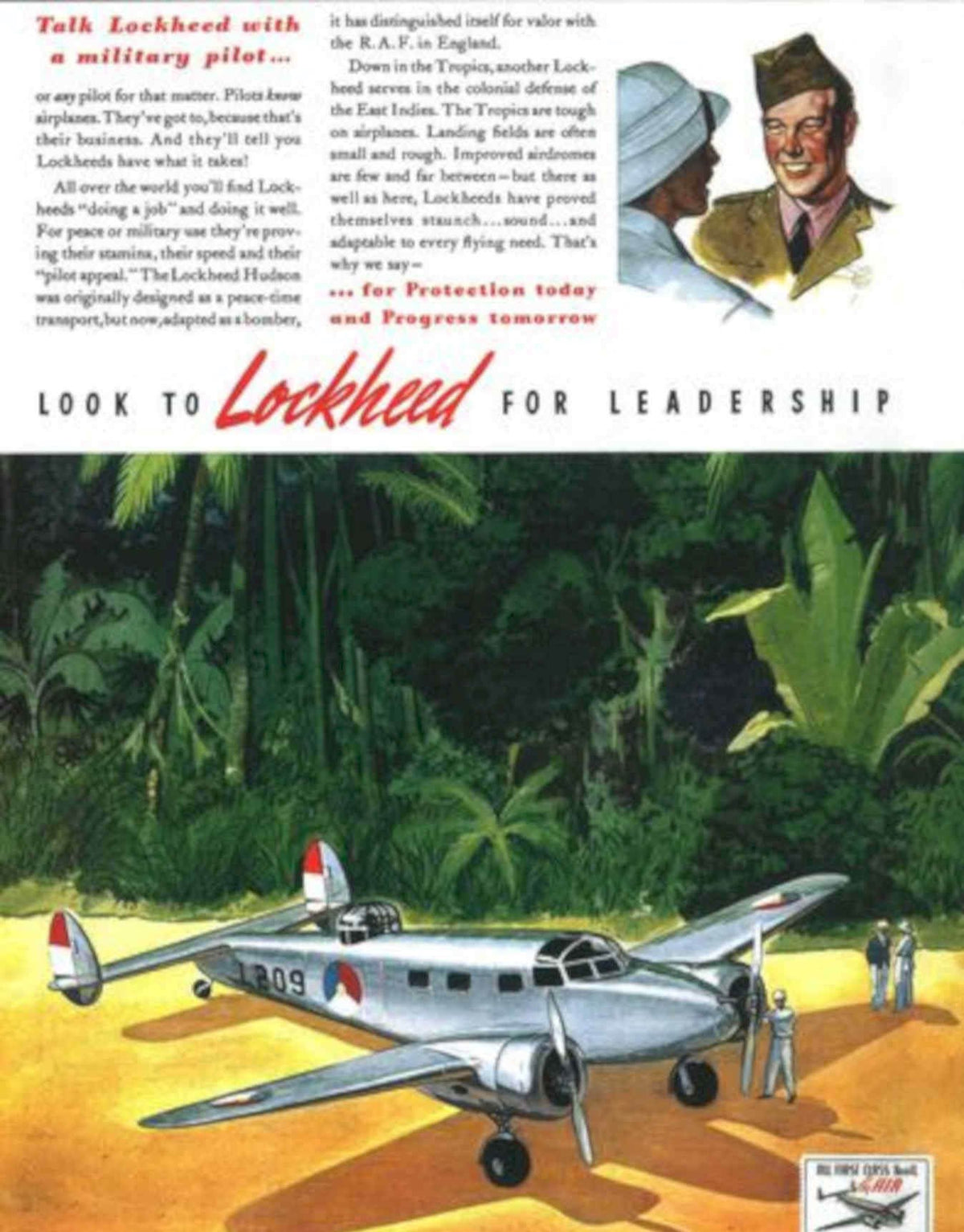 Lockheed Hudson 209 Vintage Retro Advert Poster A4 Photo Print