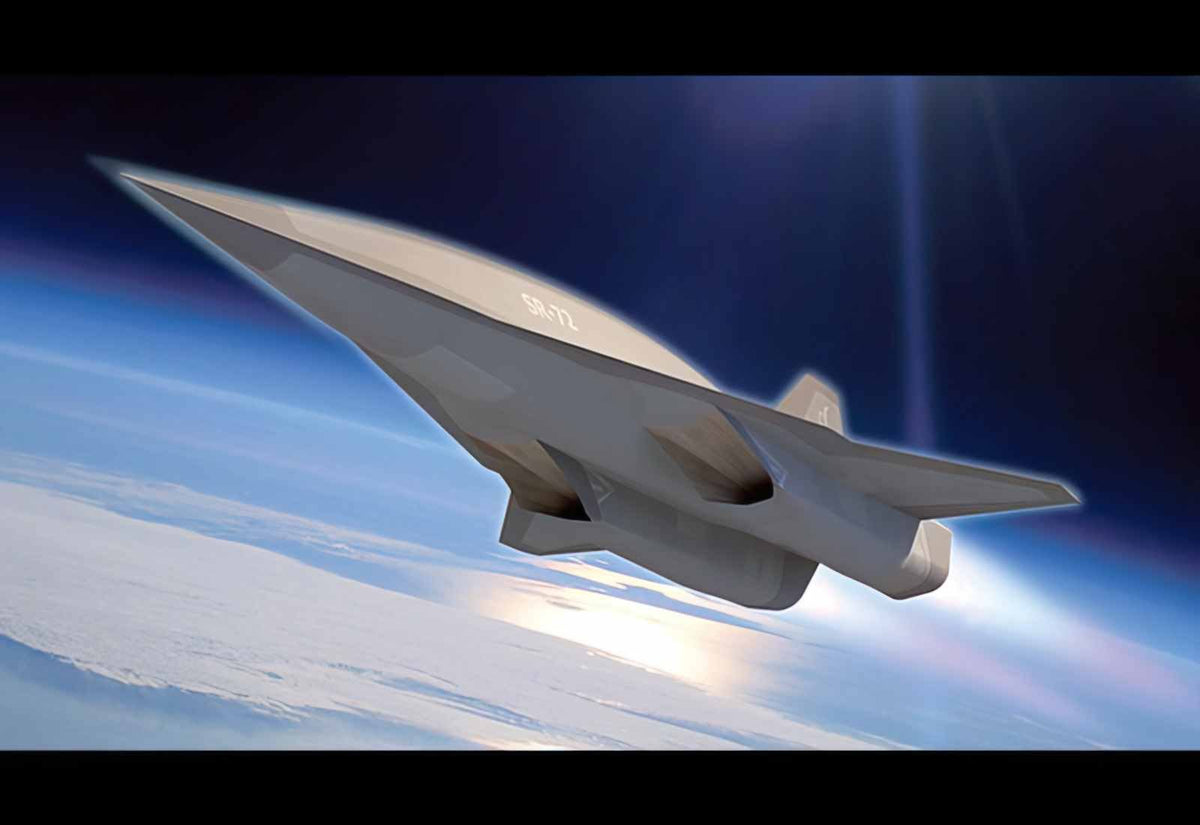 Lockheed Martin Sr72 Son Of The Blackbird A4 Photo Print