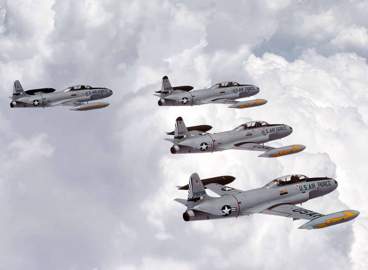 Lockheed T33 Shootingstar 23 A4 Photo Print