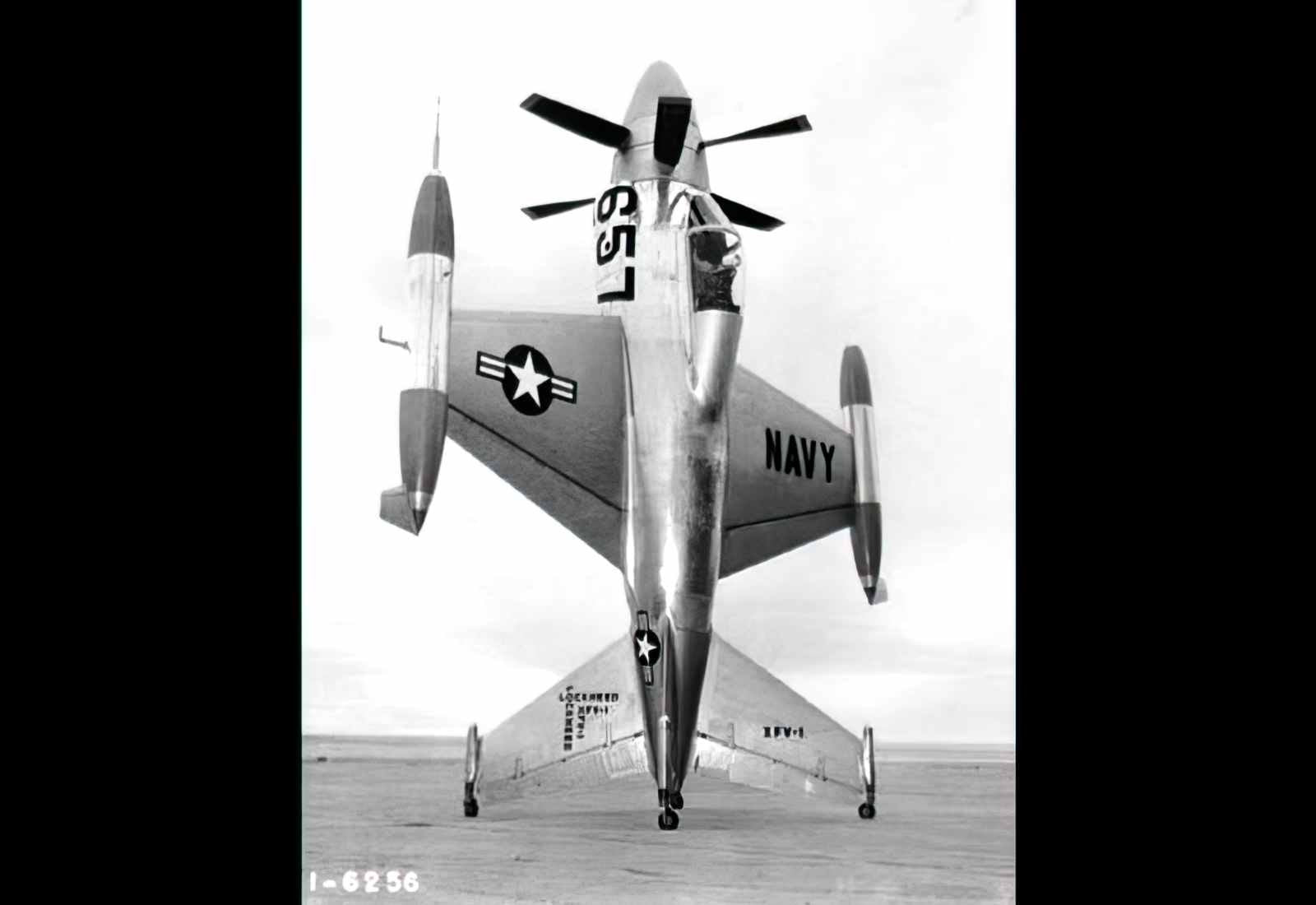 Lockheed Xfv Salmon Vtol Fighter Prototype United States A4 Photo Print