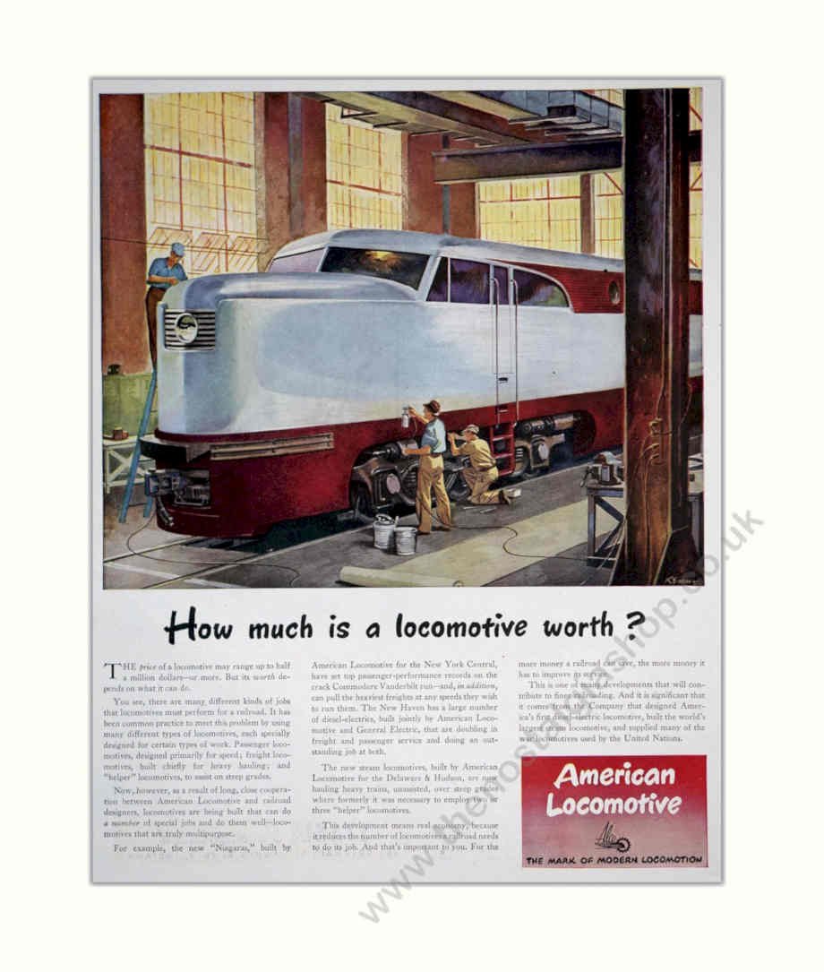 Locomotive Delaware Hudson Vintage Retro Advert Poster A4 Photo Print