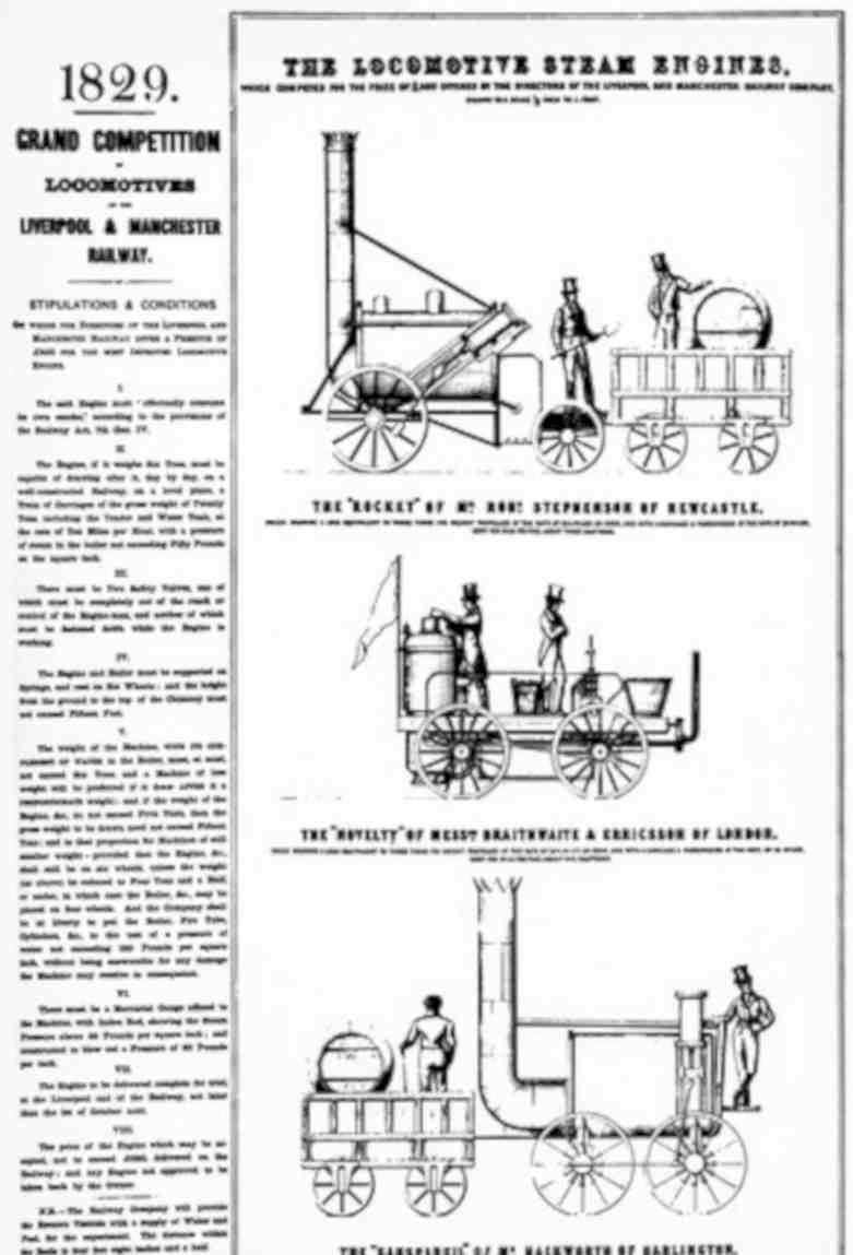 Locomotives 1829 Rocket Vintage Retro Advert Poster A4 Photo Print