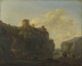 Lodewijck van Ludick A River between Rocky Cliffs A4 Photo Print