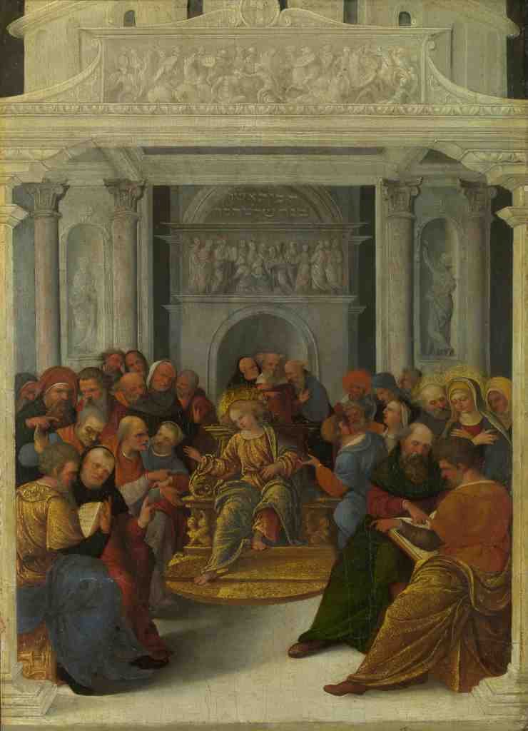 Lodovico Mazzolino Christ disputing with the Doctors A4 Photo Print