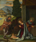 Lodovico Mazzolino The Nativity A4 Photo Print