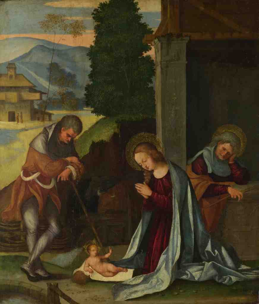 Lodovico Mazzolino The Nativity A4 Photo Print