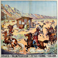 Log Cabin Attack Vintage Retro Advert Poster A4 Photo Print