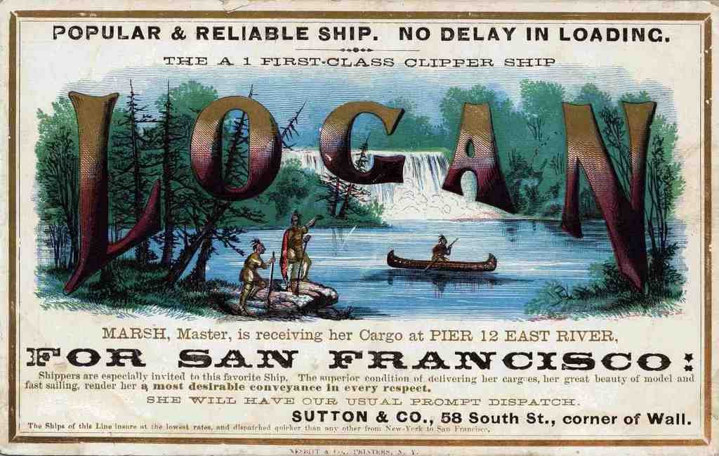 Logan Clipper Advert Vintage A4 Photo Print