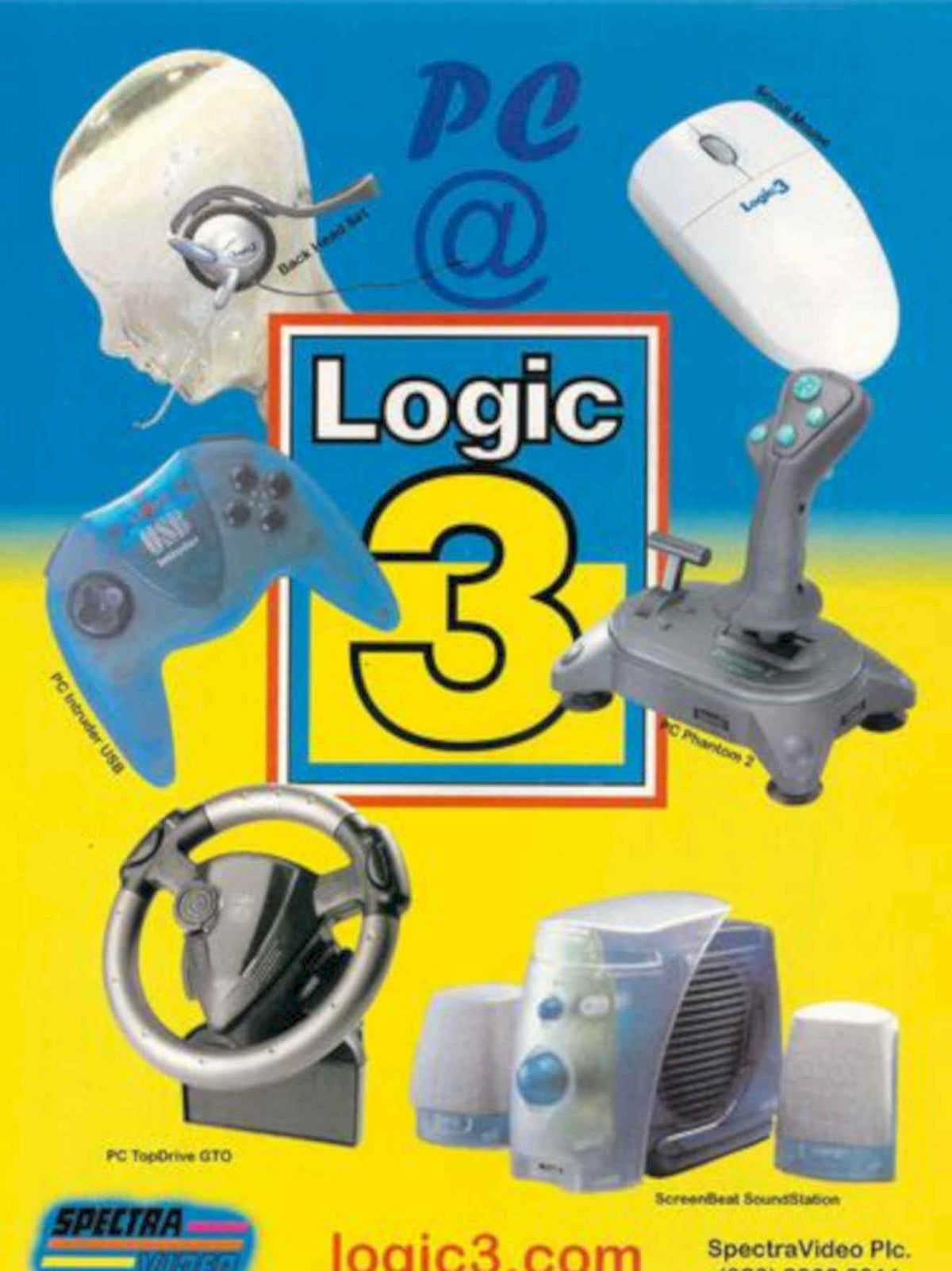 Logic3 Pc Peripherals Vintage Retro Advert Poster A4 Photo Print