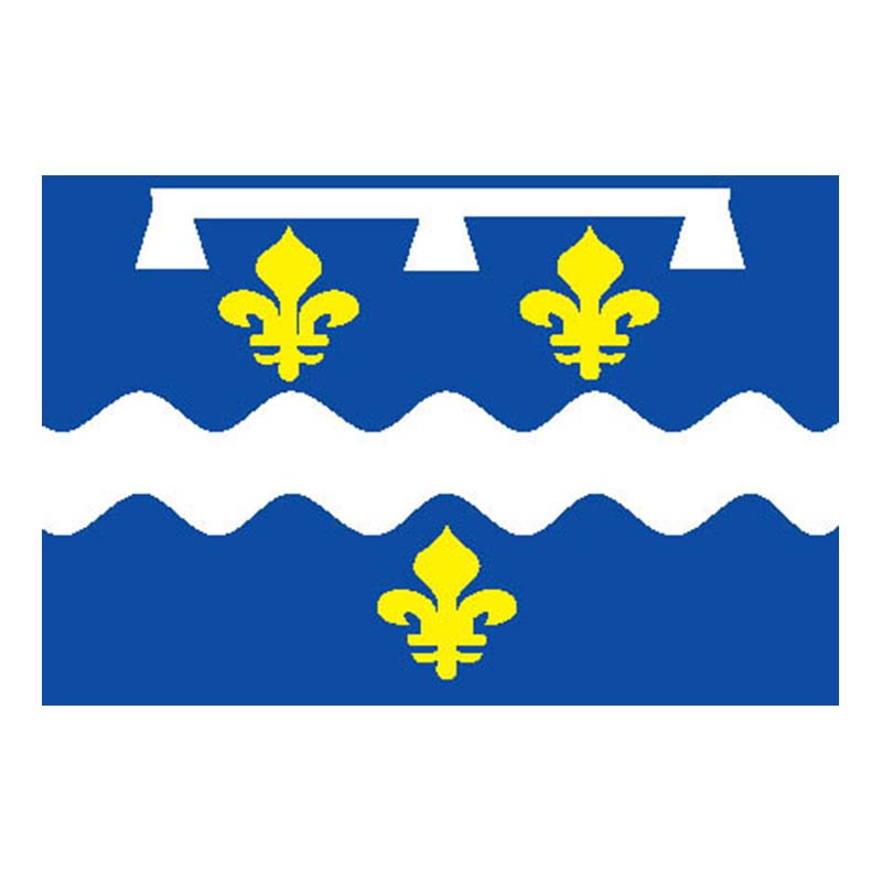 Loiret Dep Flag N2956 A4 Photo Print