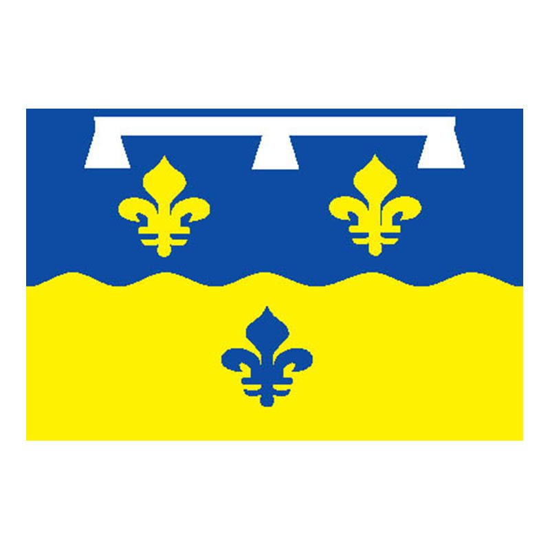 Loiretcher Dep Flag N2957 A4 Photo Print