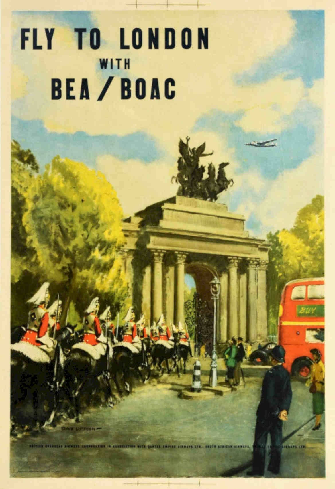 London Bea Berlin Vintage Retro Advert Poster A4 Photo Print
