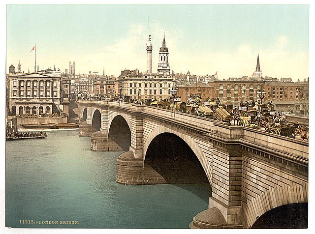 London Bridge London Vintage A4 Photo Print