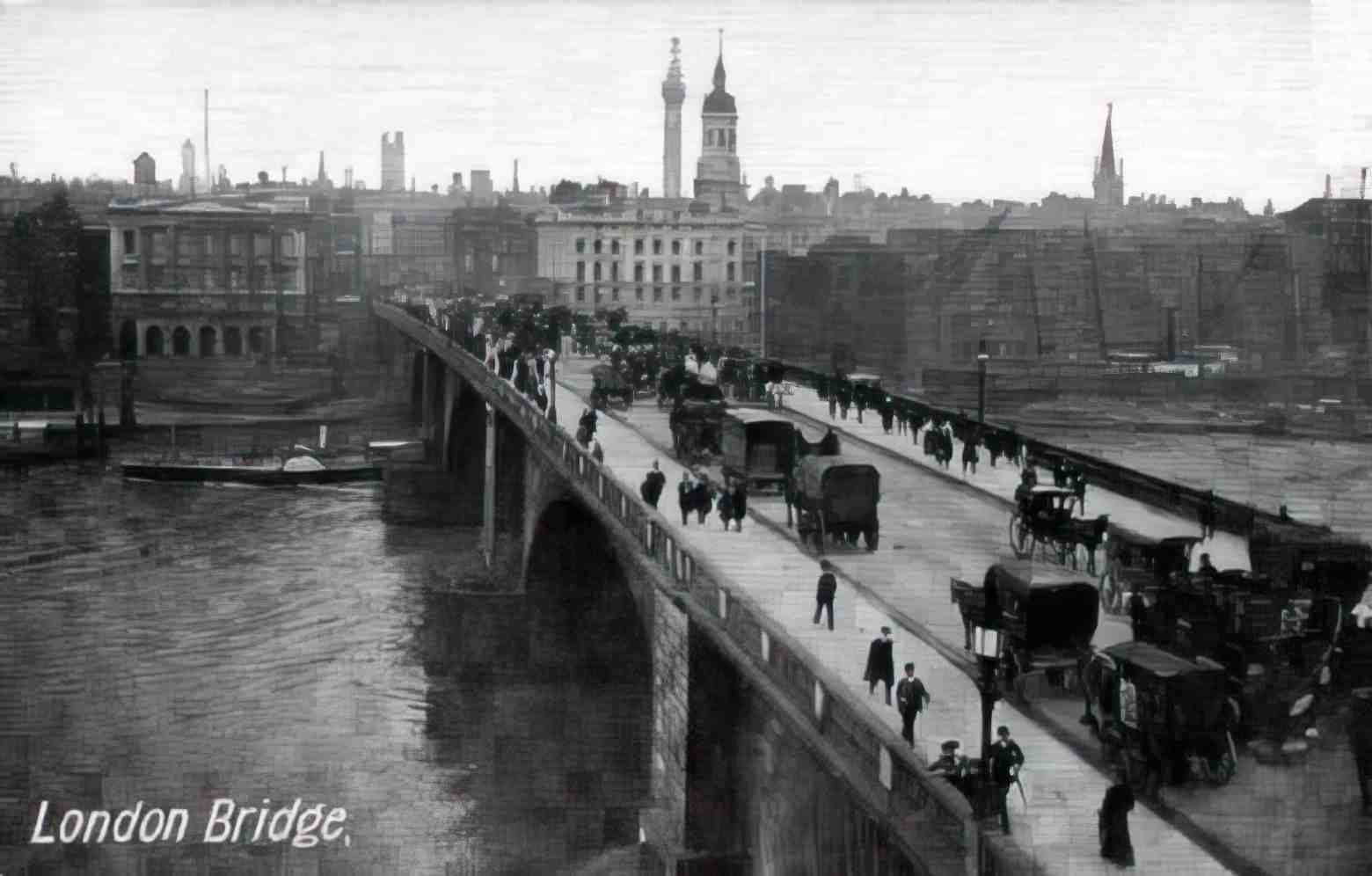 London Bridge Vintage A4 Photo Print