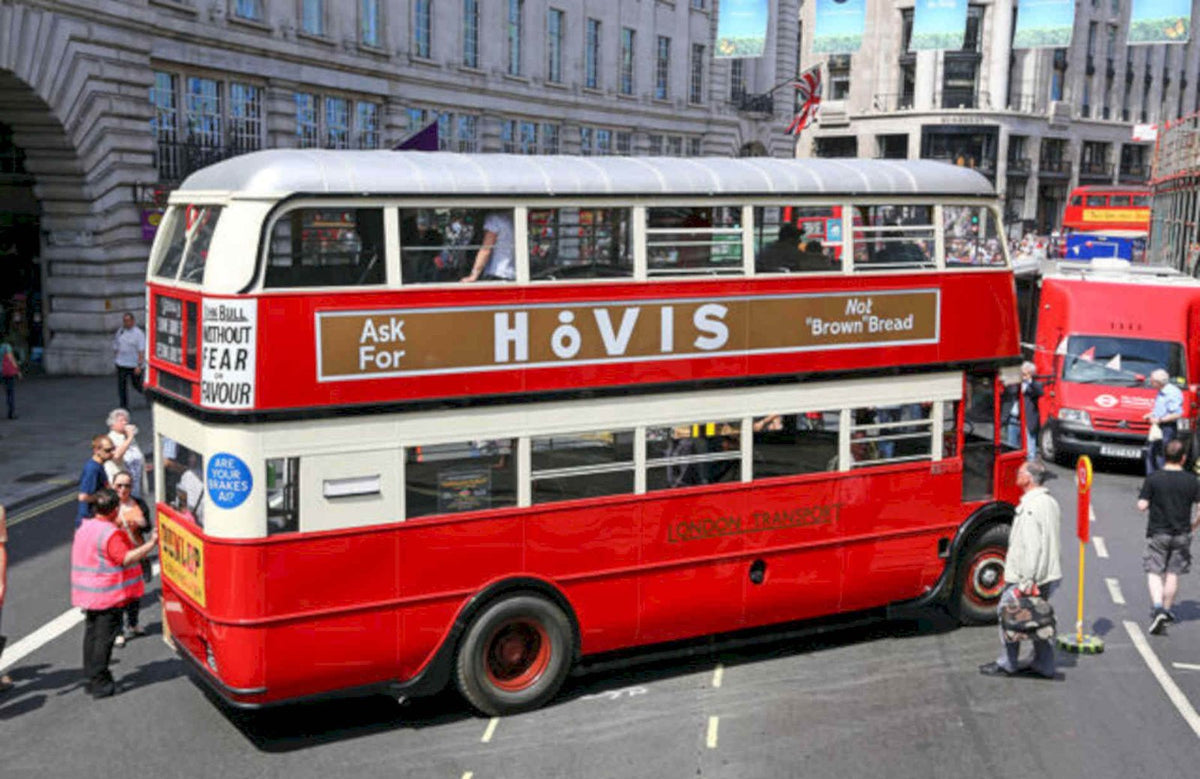 London Bus Hovis Vintage Retro Advert Poster A4 Photo Print