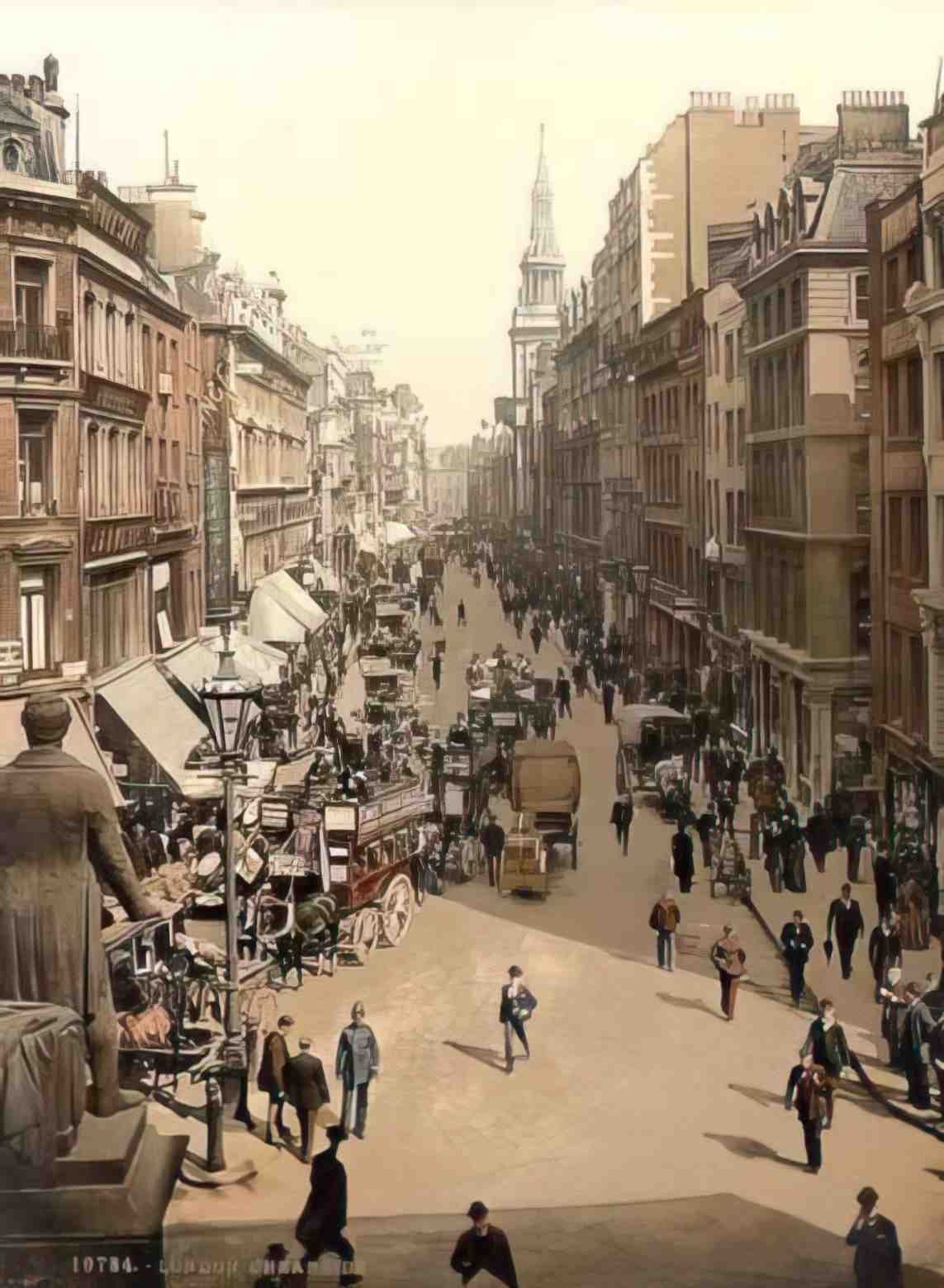 London Cheapside Vintage A4 Photo Print