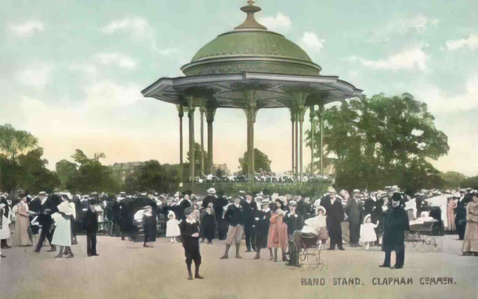 London Clapham Common Bandstand 1900s Vintage A4 Photo Print