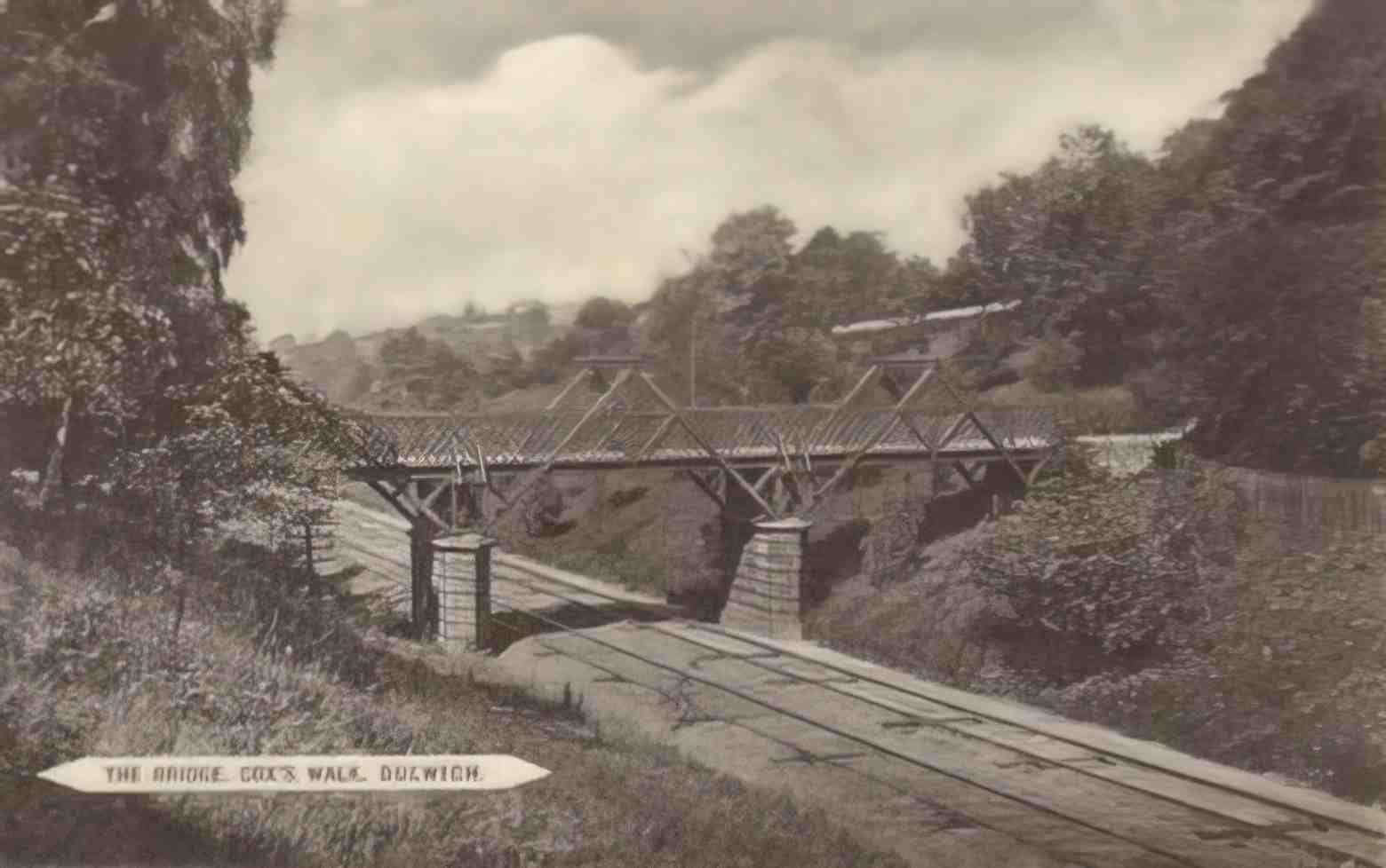 London Dulwich The Bridge Coxs Walk 1900s Vintage A4 Photo Print