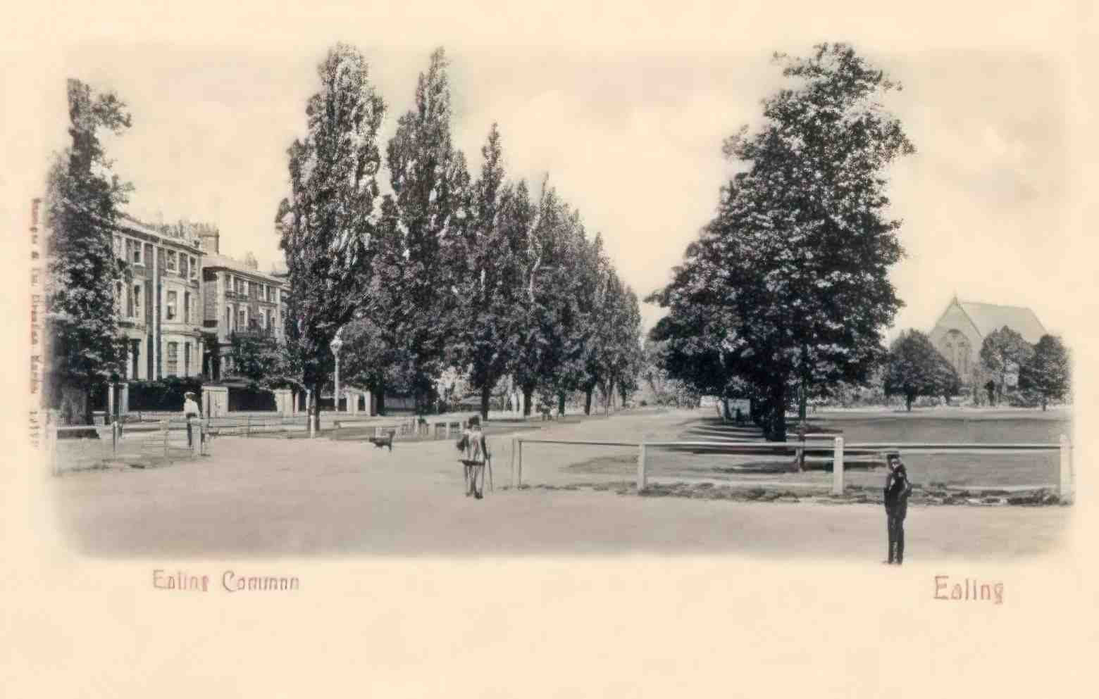 London Ealing Ealing Common c1902 Vintage A4 Photo Print
