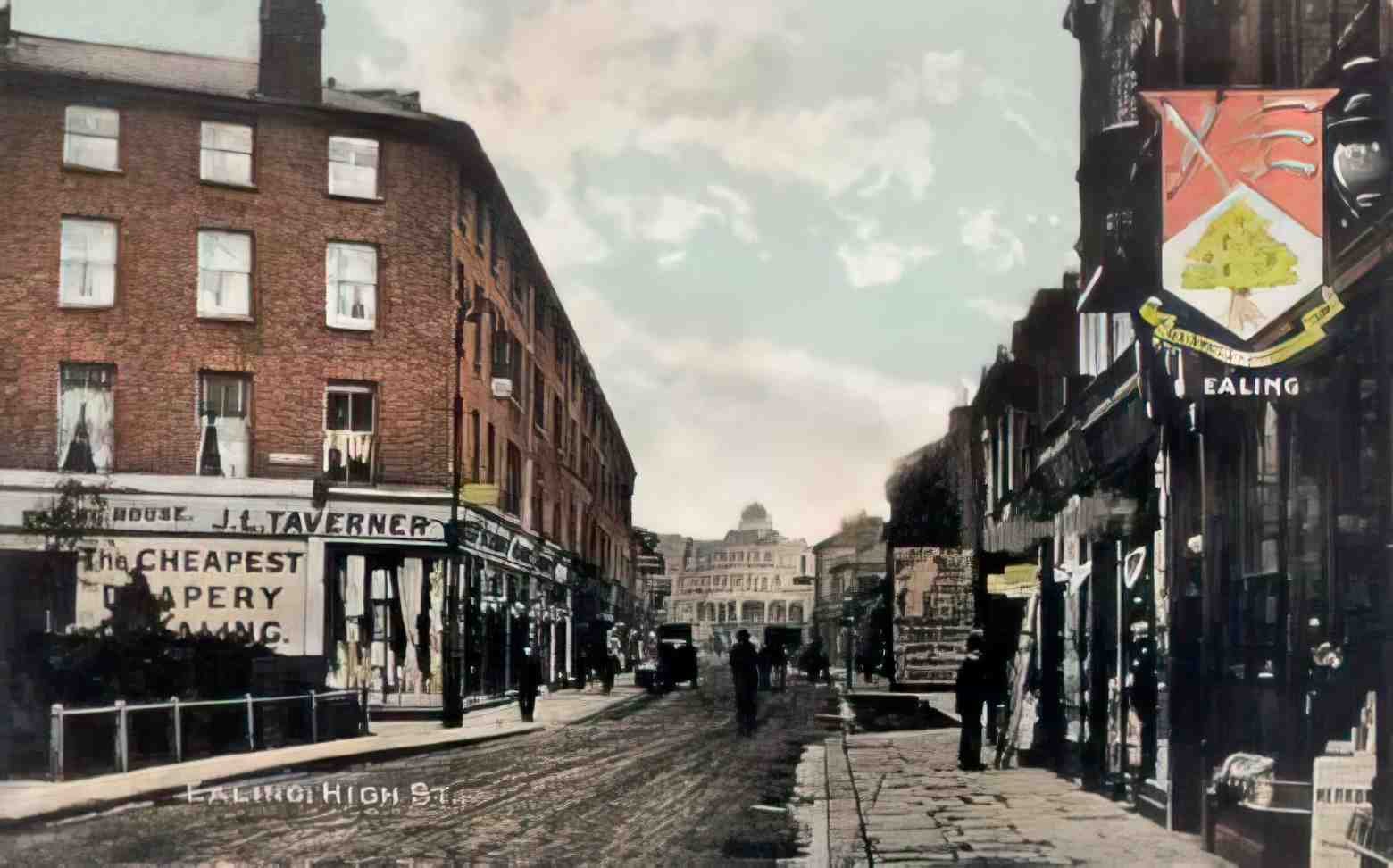 London Ealing High Street Vintage A4 Photo Print