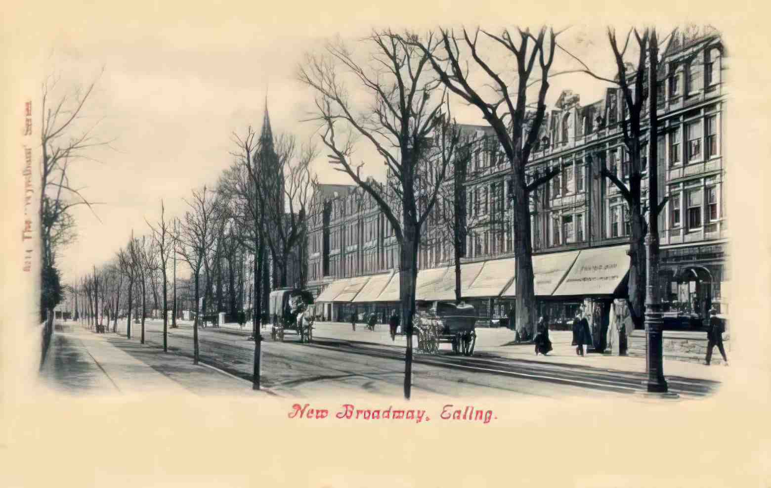 London Ealing New Broadway Vintage A4 Photo Print