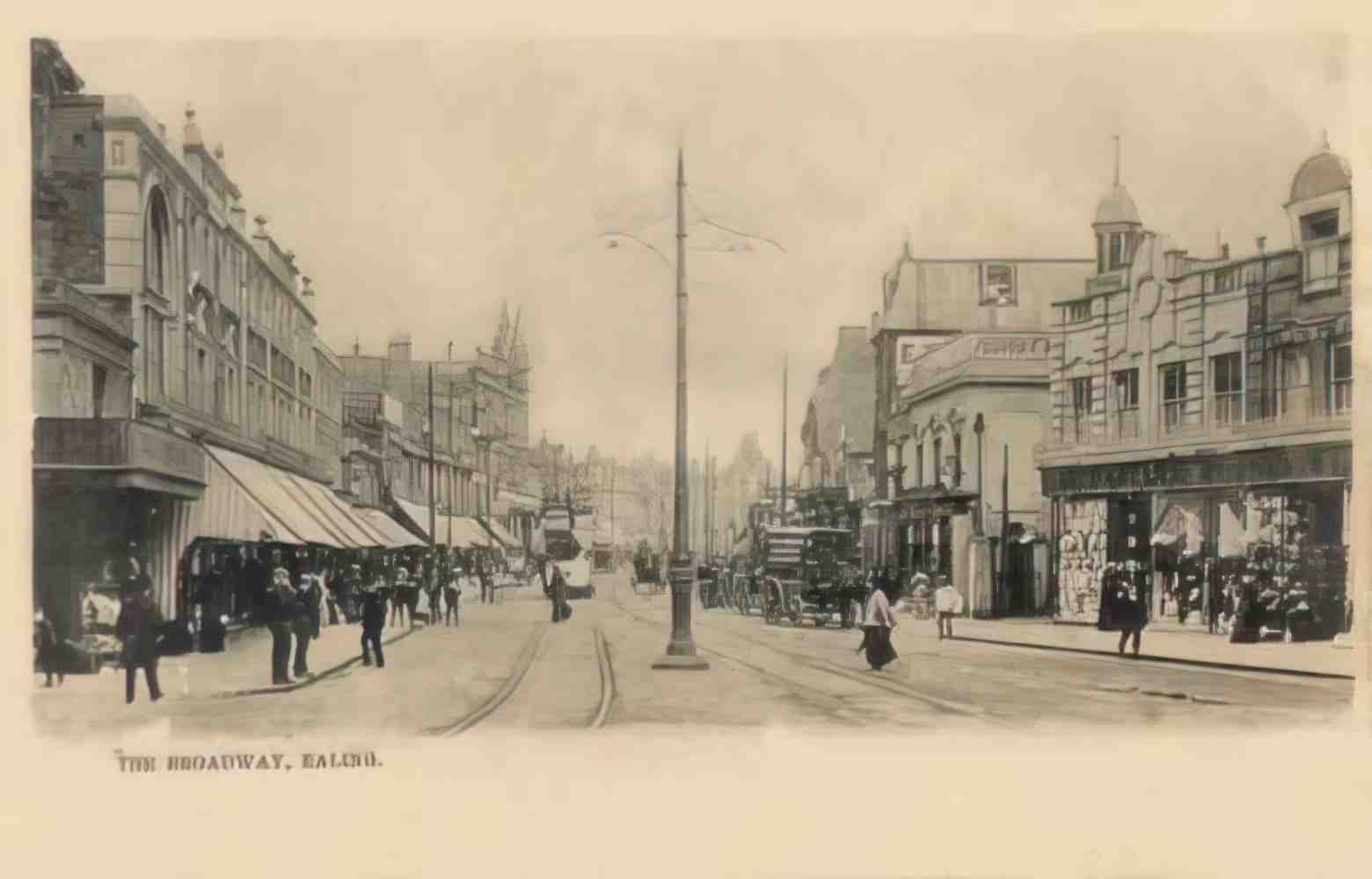 London Ealing The Broadway V c1910s Vintage A4 Photo Print
