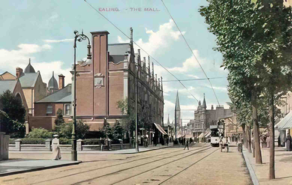London Ealing The Mall c1910s Vintage A4 Photo Print