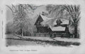London Greenwich Park Lodge in the Winter Vintage A4 Photo Print