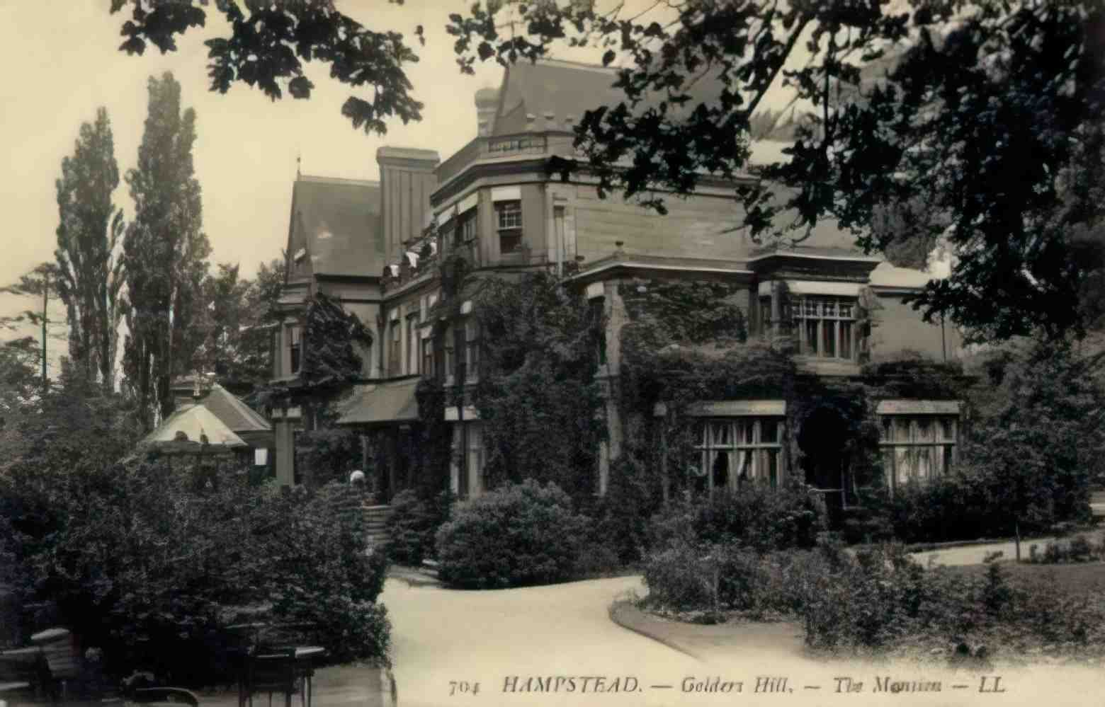 London Hampstead Golders Hill The Mansion Vintage A4 Photo Print