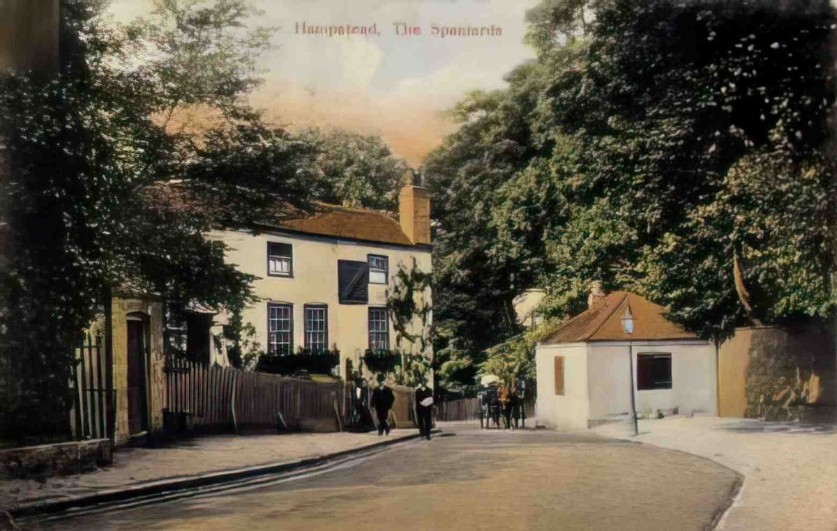 London Hampstead The Spaniards Vintage A4 Photo Print