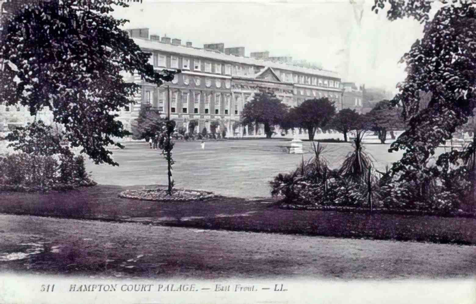London Hampton Court Palace East Front 1900s Vintage A4 Photo Print