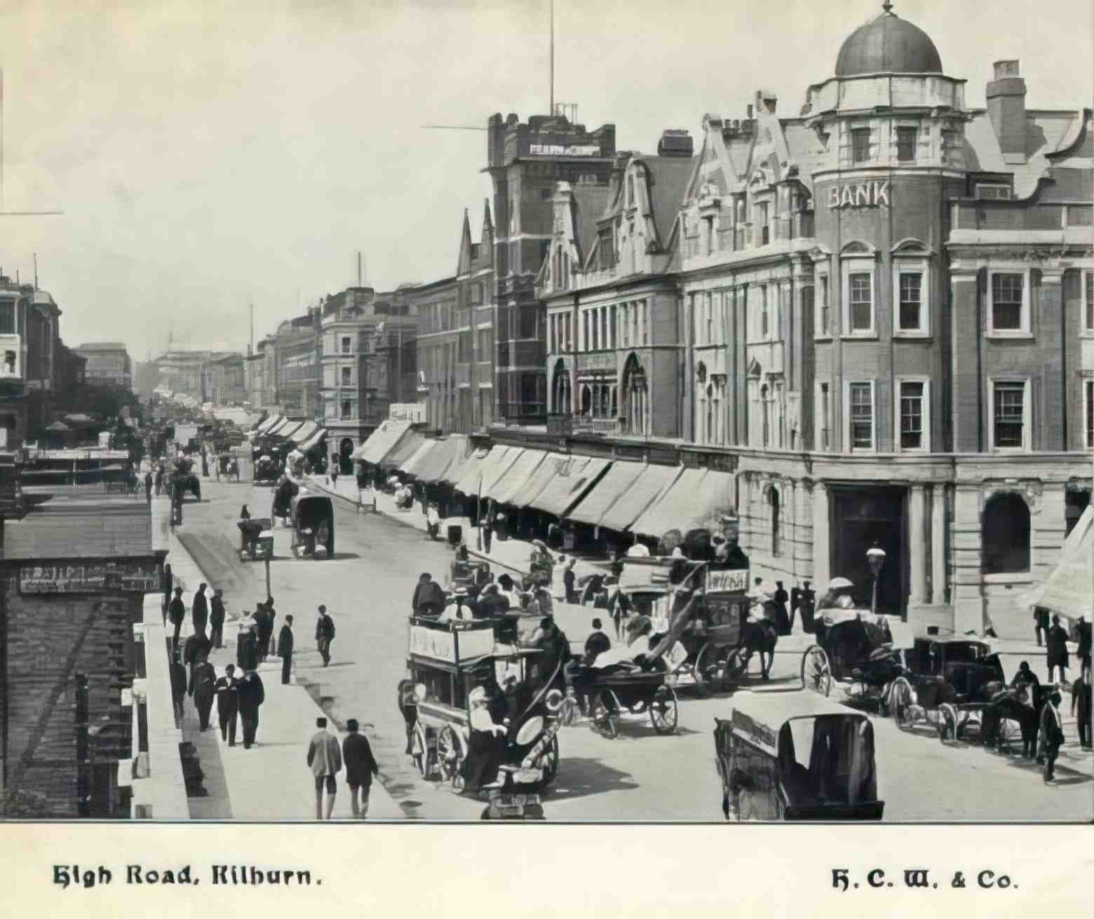 London Kilburn High Road Vintage A4 Photo Print