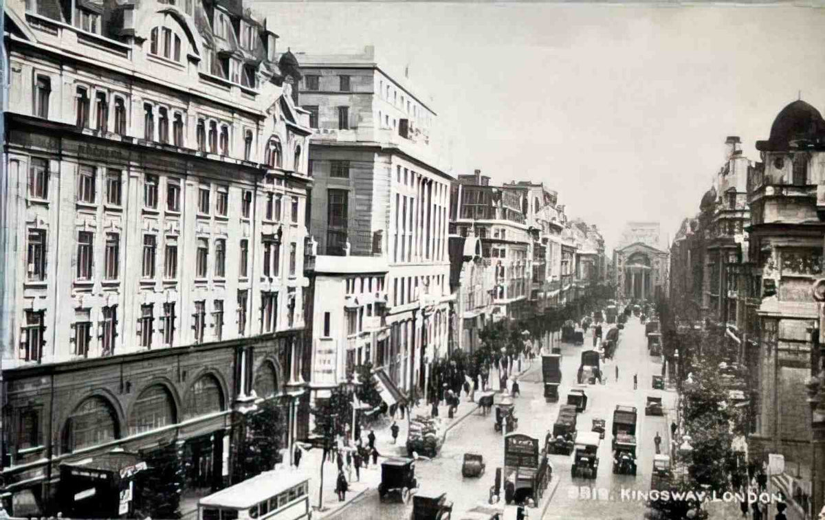 London Kingsway 1920 Vintage A4 Photo Print
