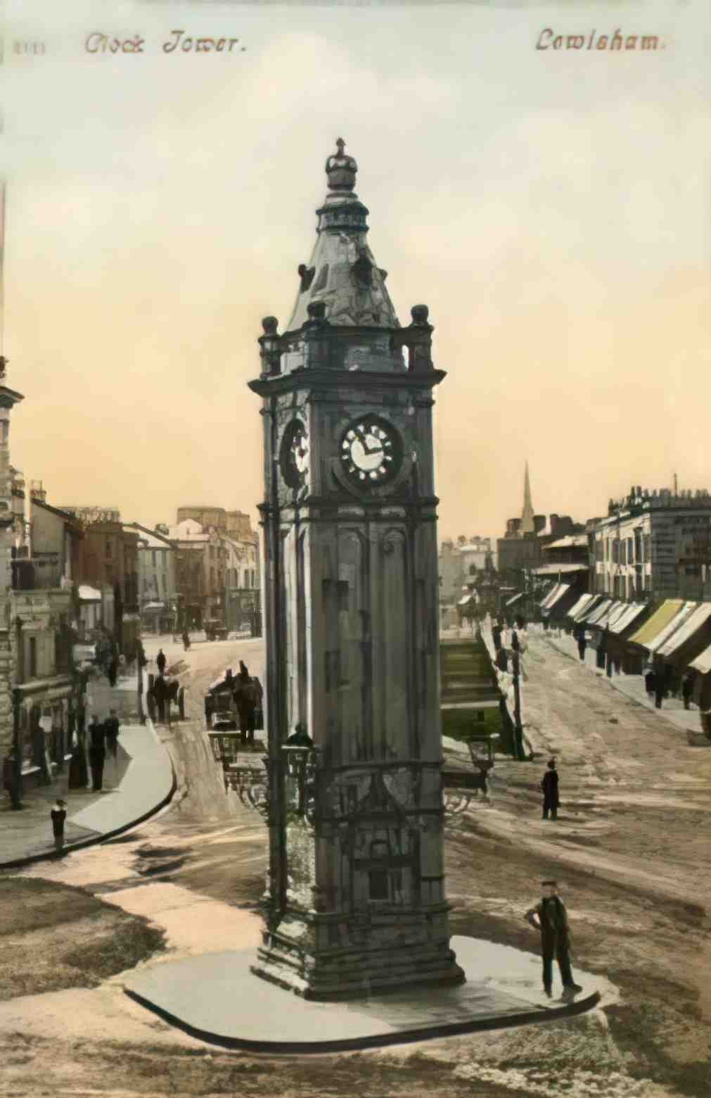 London Lewisham Clock Tower 1900s Vintage A4 Photo Print
