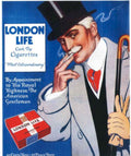 London Life Gentleman Vintage Retro Advert Poster A4 Photo Print