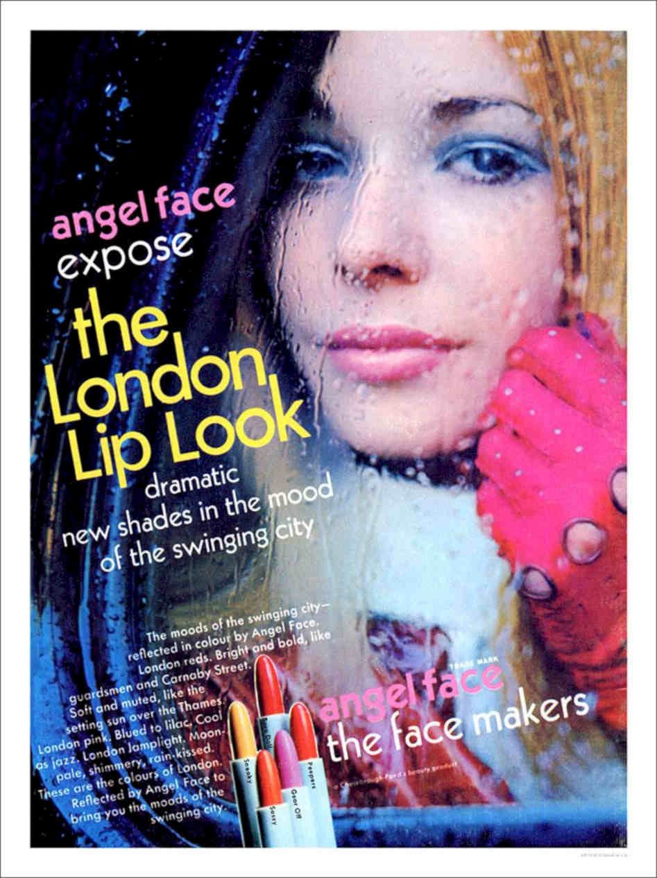 London Lip Look Vintage Retro Advert Poster A4 Photo Print