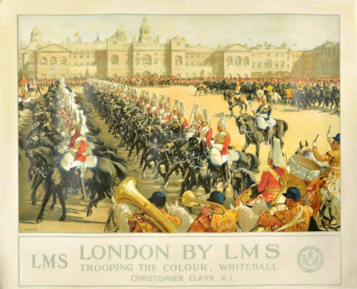 London Lms Parade Vintage Retro Advert Poster A4 Photo Print