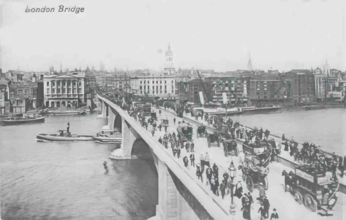 London London Bridge 1900s Vintage A4 Photo Print