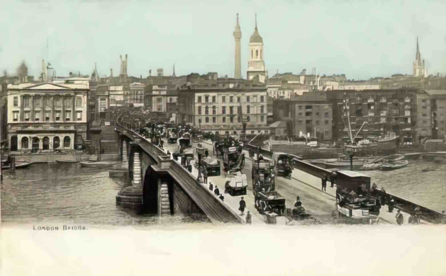 London London Bridge Vintage A4 Photo Print