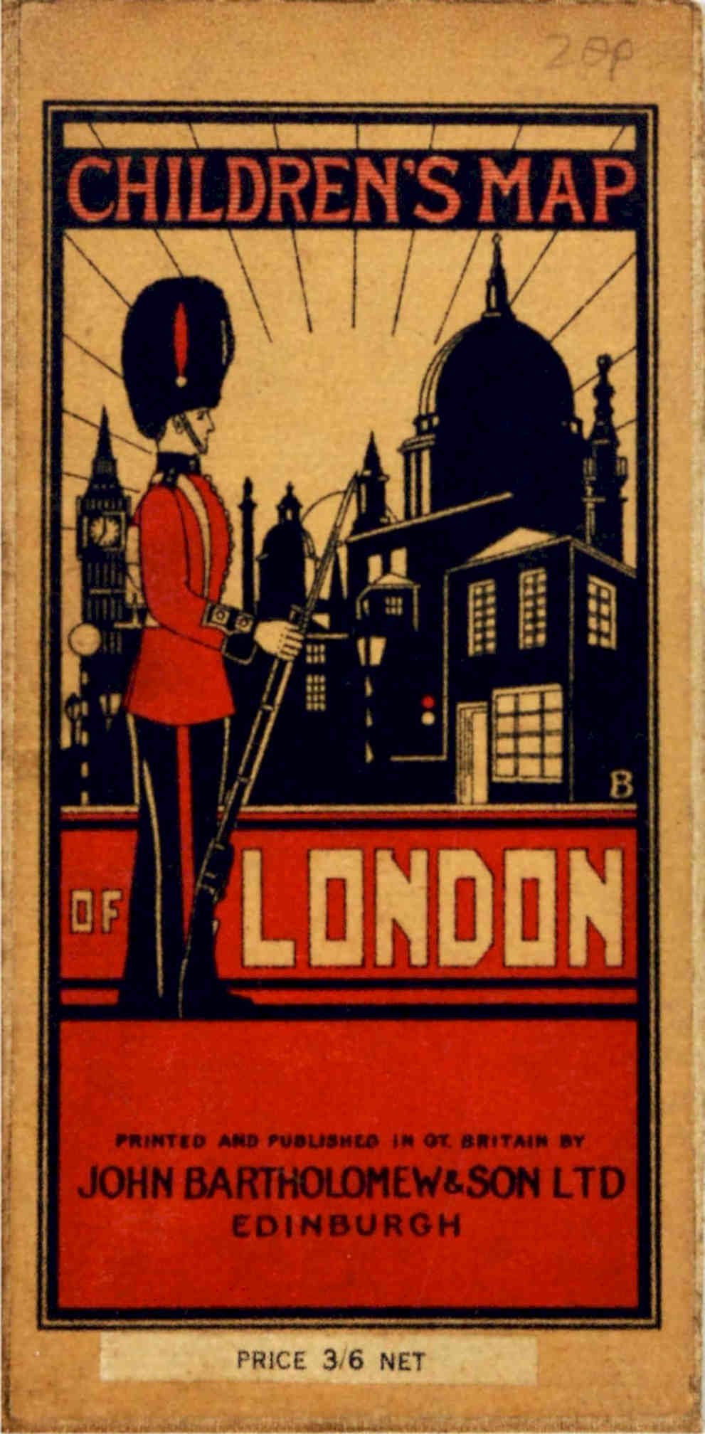 London Map Children Vintage Retro Advert Poster A4 Photo Print