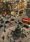 London Piccadilly Circus 1960s Vintage A4 Photo Print