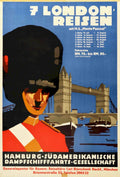 London Reisen Guardsman Vintage Retro Advert Poster A4 Photo Print