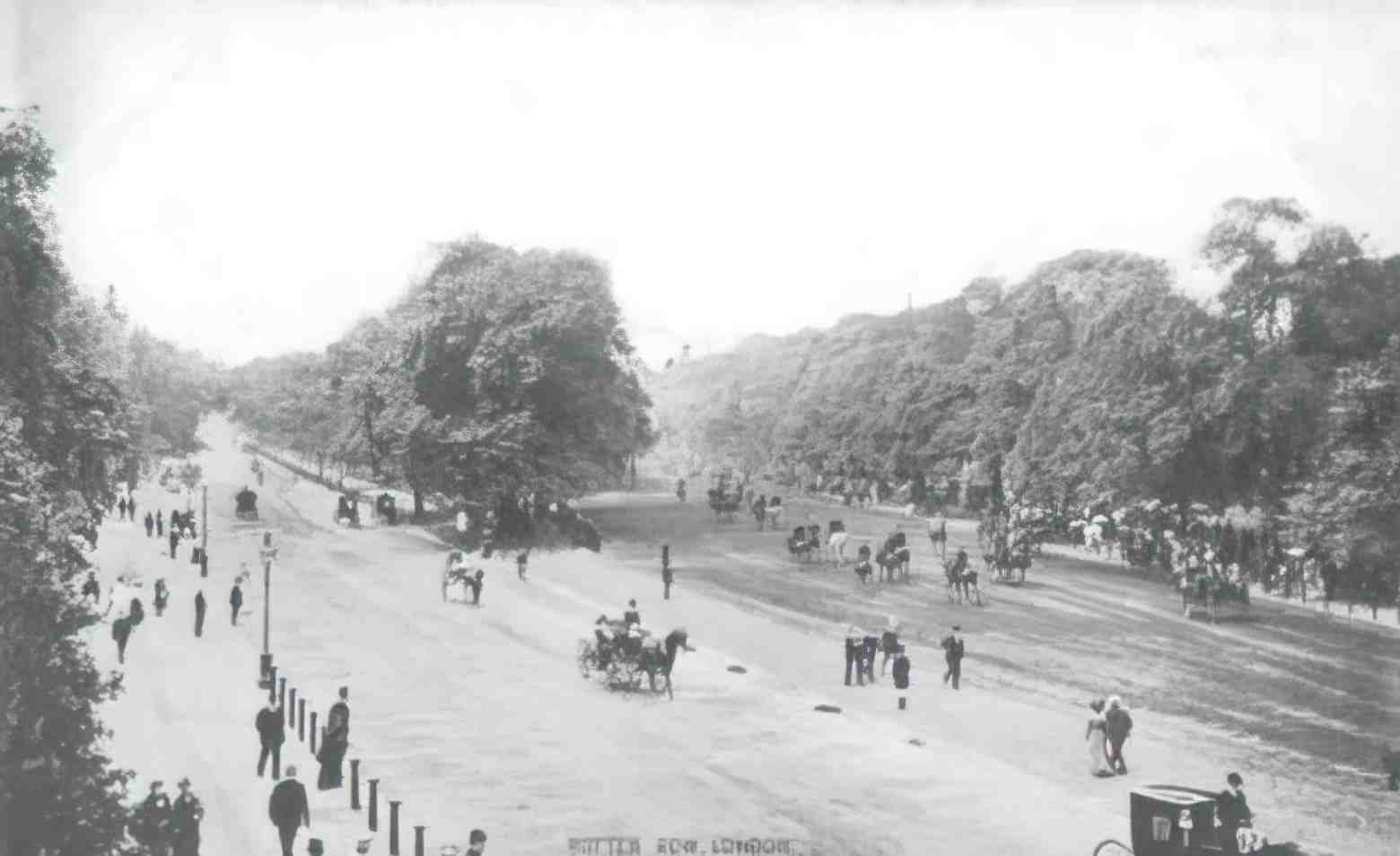 London Rotten Row Vintage A4 Photo Print