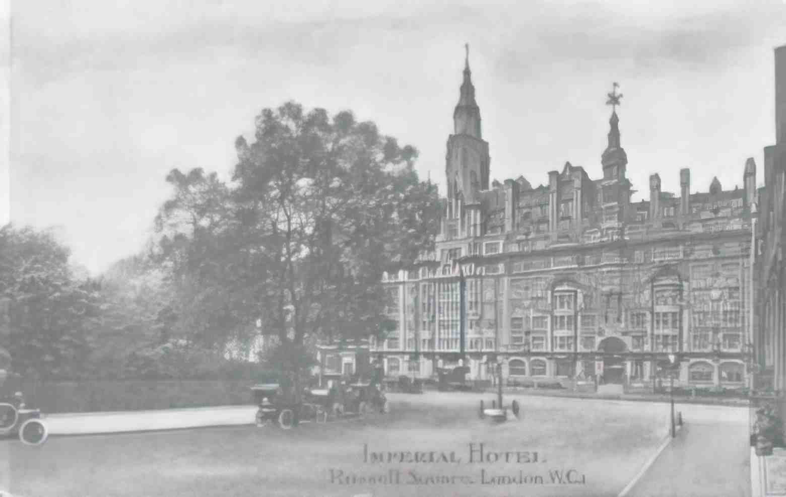 London Russel Square Imperial Hotel c1920s Vintage A4 Photo Print