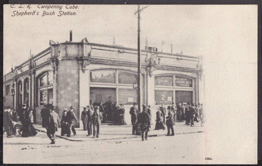 London Shepherd s Bush Railway Station Clr Twopenny Tube Vintage A4 Photo Print