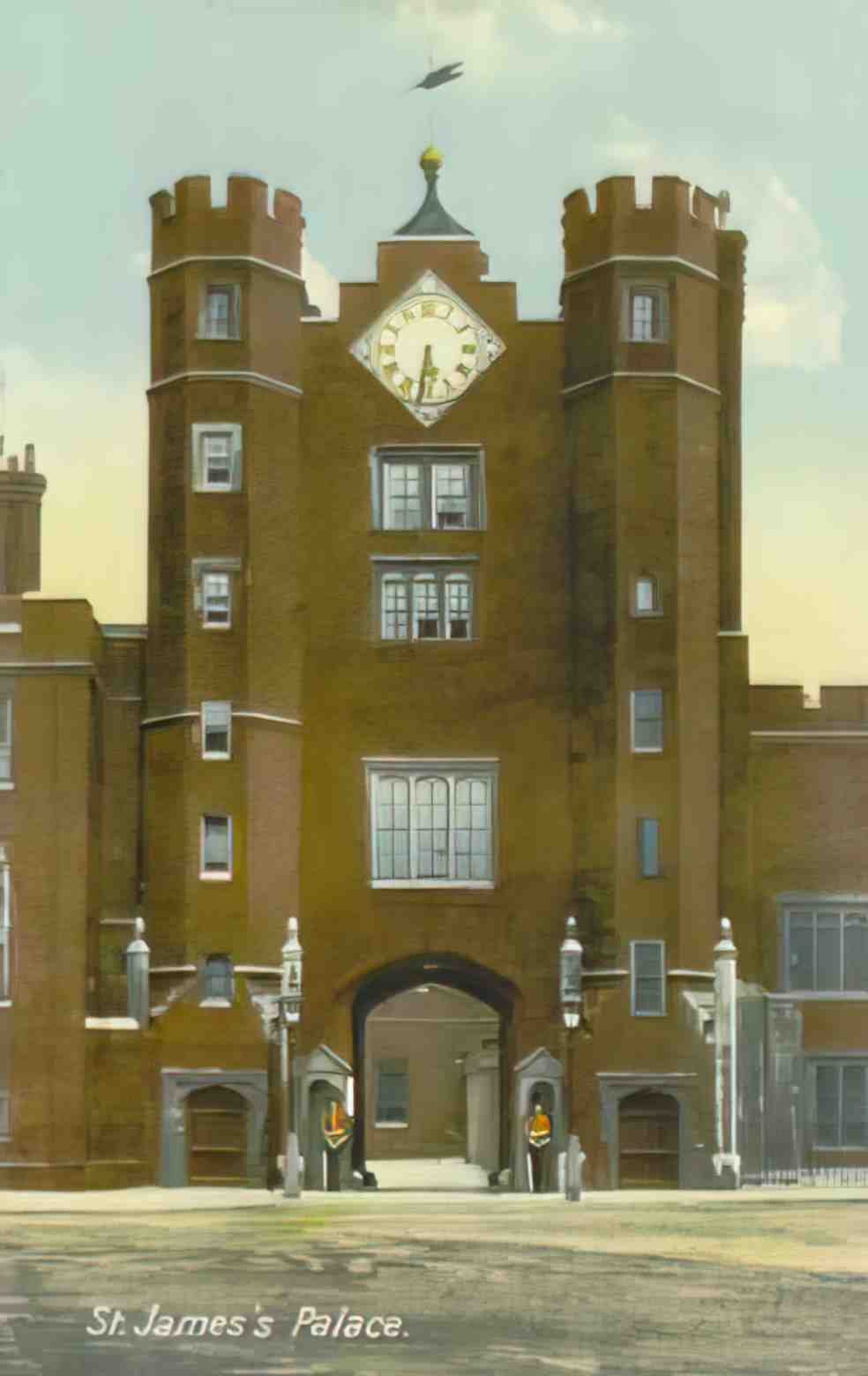 London St Jamess Palace 1912 Vintage A4 Photo Print