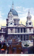 London St Pauls Cathedral 1904 Vintage A4 Photo Print
