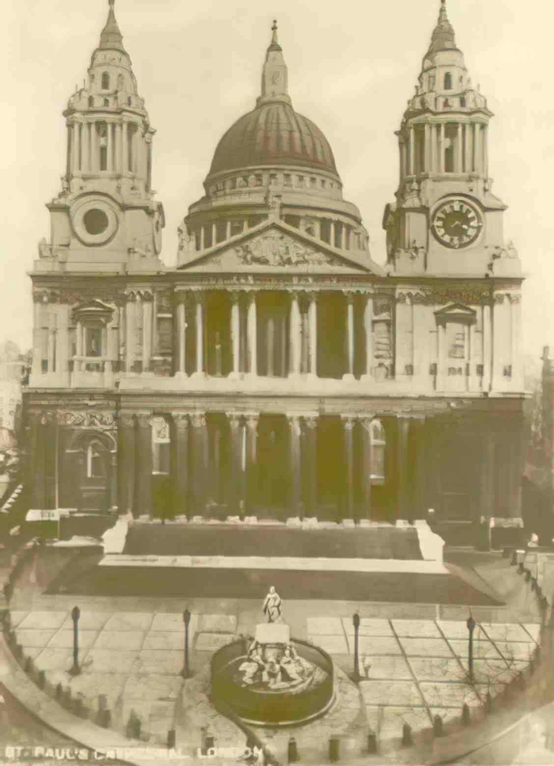 London St Pauls Cathedral 1934 Vintage A4 Photo Print